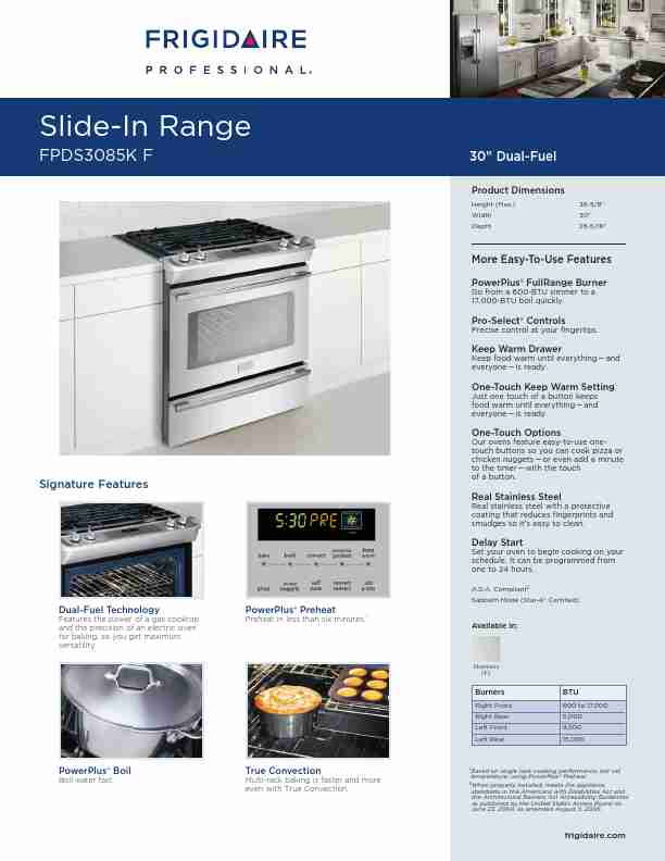 Frigidaire Oven FPDS3085K F-page_pdf